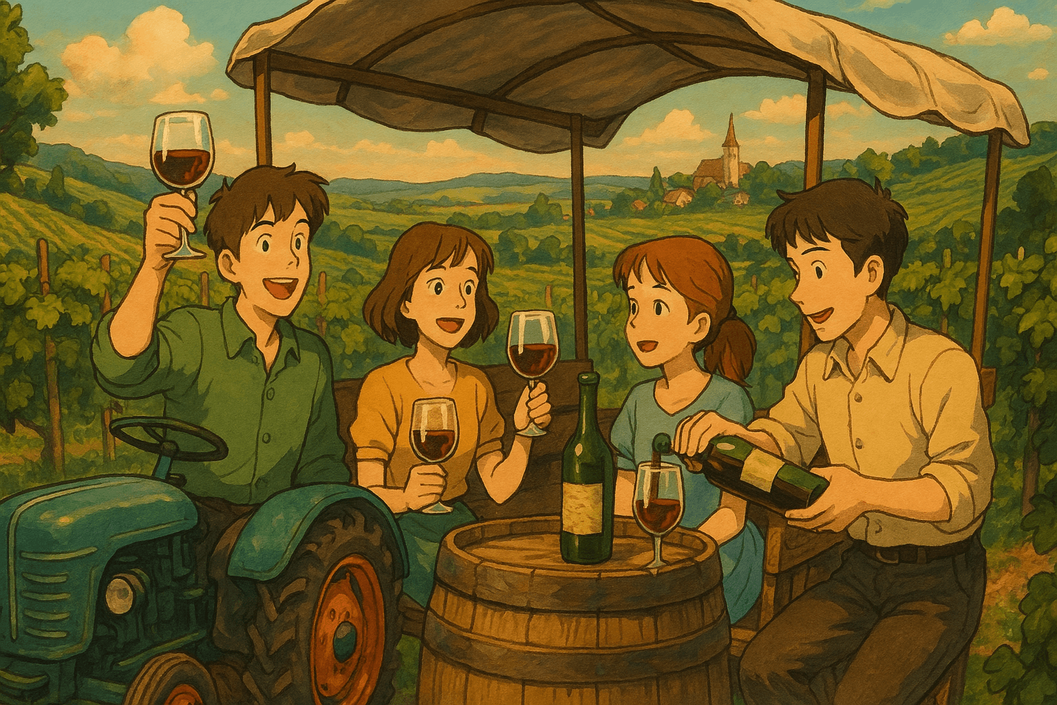 Planwagentour durch die Weinberge